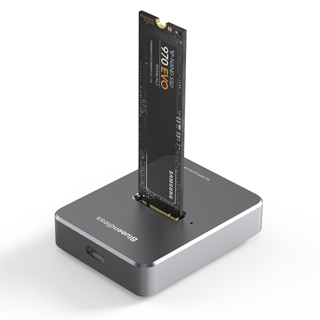 Blueendless M.2 NVMe NGFF Docking Station M-Key USB C SSD Case Housing Shell External Enclosure HDD SSD Docking Station