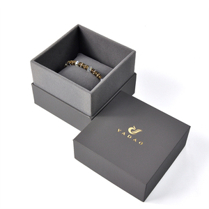 Yadao Sang Trọng Màu Xám Tùy Chỉnh Logo In Ấn Hộp Bao Bì Gối Xem Hộp Fancy Giấy Jewelry Bracelet Box - Product Image 1