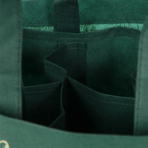 In tessuto Non tessuto due bottiglie di vino Tote riutilizzabile <span class=keywords><strong>Promo</strong></span> stampato personalizzato 2 bottiglie di vino riciclato sacchetto regalo corda manico 70/80 GSM - Product Image 5