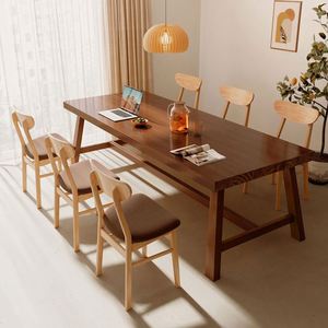 Juego de <span class=keywords><strong>Mesa</strong></span> y Sillas de Comedor Largas Suessen 2024 para el Hogar, <span class=keywords><strong>Cocina</strong></span>, <span class=keywords><strong>Mesa</strong></span> de Madera, Silla, <span class=keywords><strong>Banco</strong></span> de Esquina para Restaurante al Aire Libre - Product Image 3