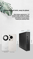 M15 Desktop Mini PC Intel Gamer 6300U Low Power Aluminum Commercial Office DDR3 Quad Core Embedded Computer Rugged Mini PC