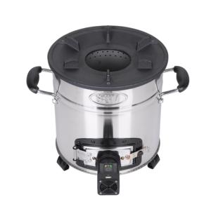 Estufa de ventilador de pellets de diseño moderno portátil e independiente para un calentamiento más rápido en comunidades rurales para uso en exteriores - Product Image 1