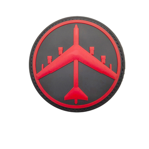 Custom Aircraft Printed 3D Soft PVC Rubber Stick-On Logo <b>Patch</b> Raised Embossed Badge for Jackets Hats and <b>Backpacks</b> - Product Image 2