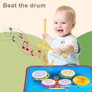 Tapis de musique 2 en 1 pour enfants, instruments de musique, <span class=keywords><strong>piano</strong></span>, clavier et batterie de <span class=keywords><strong>jazz</strong></span> pour tout-petits, éducation précoce, tapis de jeu musical - Product Image 4