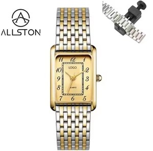 Orologi da <span class=keywords><strong>Donna</strong></span> ALLSTON di Lusso Vintage con Cinturino in Acciaio Inossidabile, Movimento al Quarzo, Quadrante Personalizzabile, Eleganti e Minimalisti - Product Image 3