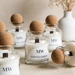 Bougie parfumée MW en verre, cire de soja, fabrication artisanale, écologique, moderne, aromathérapie florale, pour la maison, Thanksgiving, mariage - Product Image 2