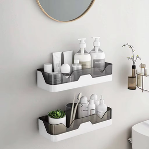 <span class=keywords><strong>Mensola</strong></span> doccia organizzatore <span class=keywords><strong>mensola</strong></span> da bagno a parete in plastica <span class=keywords><strong>porta</strong></span> <span class=keywords><strong>Shampoo</strong></span> per toilette nero mensole angolari senza trapano in plastica - Product Image 1