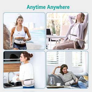 Cinturón masajeador de cintura vibratorio que reduce la grasa abdominal y el estómago para adelgazar y calentar para perder peso - Product Image 6