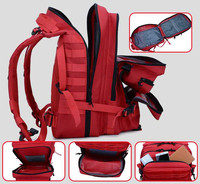 Vente en gros Sac à dos tactique unisexe rouge 45L Sac de randonnée camouflage résistant et étanche Mochilas Taticas 900D Oxford PVC pour hommes