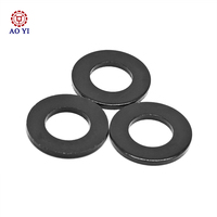 Rondelle plate en acier SPCC, zinguée noire, M8, pour applications industrielles, rondelle plate à dispersion de pression, diamètre 8,5 mm, diamètre extérieur 16 mm