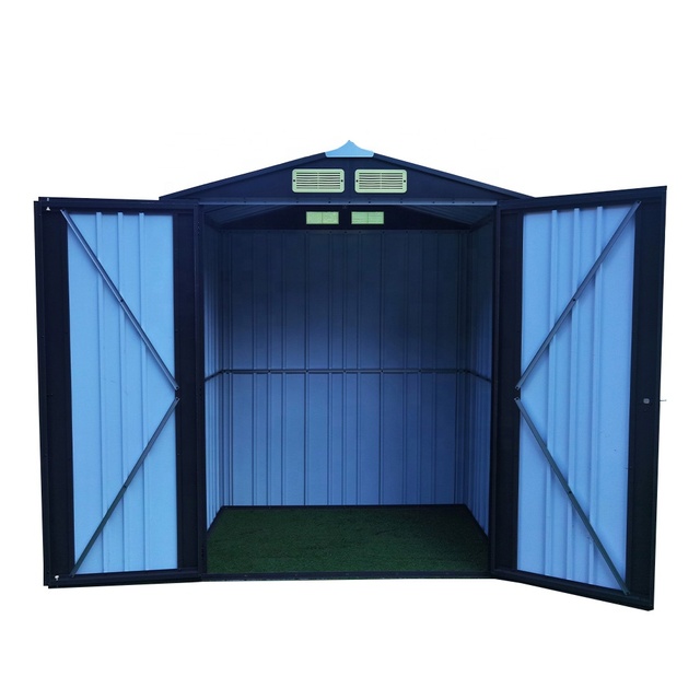 Sturdy Utility Outdoor Storage Shed 8x10 Metal Shed for Patio Gardening Tools
