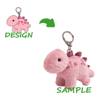 Porte-clés animal en peluche super doux personnalisé avec rembourrage en coton PP