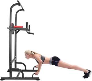 Équipement de fitness multifonctionnel pour la maison, barre de traction réglable, station de dips, machine d'entraînement de la force musculaire abdominale - Product Image 1