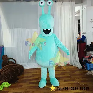 Funtoys professionnel personnaliser bleu escargot mascotte costume dessin animé en peluche mignon marche poupée cosplay accessoires commercial pour adulte