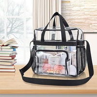 Sac de plage multifonctionnel en PVC transparent, à bandoulière et à porter en travers du corps, nouvelle mode personnalisée BSCI, imperméable
