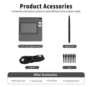 5 pollici Batteria a <span class=keywords><strong>penna</strong></span> senza fili funzione di impronte digitali digital signature <span class=keywords><strong>pad</strong></span> - Product Image 6