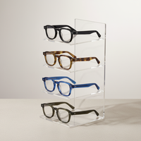 Gafas de Acetato de Diseño de Lujo, Monturas de Gafas de Acetato Gruesas y Modernas, Gafas Retro, Monturas Ópticas de Acetato