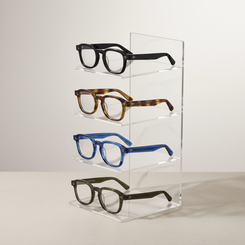 Luxury Designer Acetate Glasses Fashion Thick