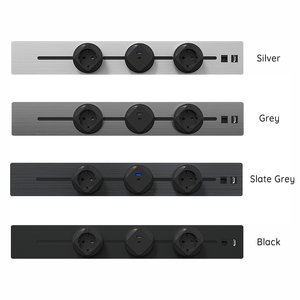 Einbaubaugruppe Leistungsleiste Mit Abnehmbarem Steckdosenadapter da 50 cm, Deutsche Steckdosen Fur <span class=keywords><strong>Buro</strong></span>, Wandsteckdose, 16A/13A. - Product Image 2
