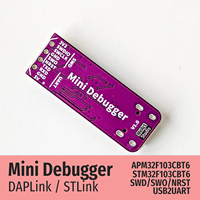 Weact STLink DAP Link untuk Simulasi Unduhan Debugger Port Serial TYPE-C Pemrograman Mikrokontroler STM32F103CBT6 Bahan ABS