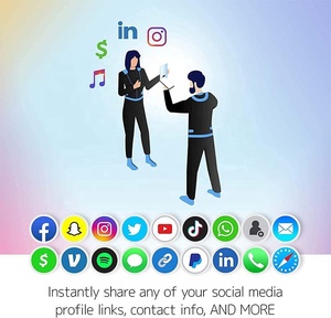 Precio barato Tap to Go NFC Stickers URL Programable Social Media Profile Sharing NFC Stickers para iPhone Android Smartphones - Product Image 2