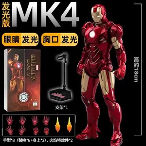 Marvel War Machine MK1 à MK43 Modèle Articulé Lumineux Iron Hulkbuster Armor Whiplash Titanium <span class=keywords><strong>King</strong></span> Cadeau Nouvel An Anniversaire - Product Image 1