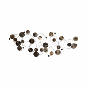 Décor mural en disques métalliques pour salon, chambre, salle de bain, salle à manger, arts métalliques suspendus et montés - Product Image 6