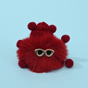 Porte-clés personnalisés en gros NC, porte-clés promotionnels, porte-clés de luxe avec fermoir mousqueton, porte-clés en peluche monstre mignon, porte-clés pompon - Product Image 6
