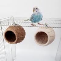 Vogelopvang Nest Papegaai Nest Raam Vogelhuisje Handgemaakt Hangend Vogelhuisje Warm Stro Benodigdheden Zwaluw Vogelnest