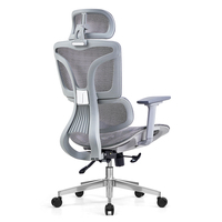 Chaise de bureau confortable et abordable en cuir synthétique, chaise de direction ergonomique pivotante en maille