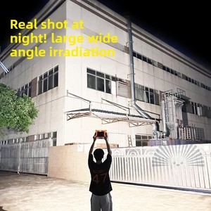 ไฟส่องสว่างฉุกเฉินแบบพกพาสำหรับตั้งแคมป์กลางแจ้ง ตลาดนัดกลางคืน ไฟ LED พลังงานแสงอาทิตย์แบบชาร์จซ้ำได้  IP65 - Product Image 3