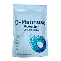 Poudre de D-Mannose à dissolution rapide en marque blanche OEM 340g 12oz Sans OGM Sans gluten Sans produits laitiers Améliore l'immunité Complément alimentaire