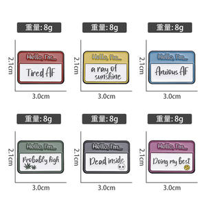 可定制LGBT胸针无性跨同性恋女同性恋软珐琅别针骄傲彩虹翻领徽章黑色镀镍合金 - Product Image 5