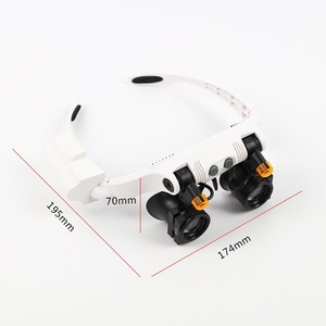 Professional LED Illuminated Eyewear with 21 Interchangeable Lenses <strong>Headband</strong> <strong>Magnifier</strong> for Jewelry and Watch Repair - Product Image 2