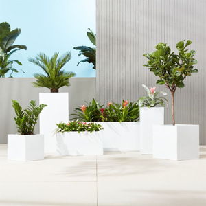 Custom Large <strong>Rectangular</strong> Metal <strong>Planter</strong> <strong>Boxes</strong> for Indoor and Outdoor Garden for Home Nursery Decoration and Planting - Product Image 2