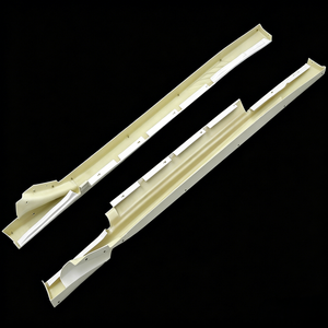Nuevas faldas laterales de fibra de carbono brillante estilo VS de cuerpo ancho con montaje directo para Nissan GT-R R35 2008-2016 - Product Image 4