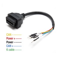 Probador de Línea OBD Hembra de 16 Pines (Línea K) para Detector de Computadora de Automóvil