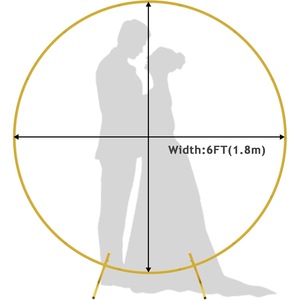 Metall Eisen Kunst Runde Hochzeit Bogen Hintergrund stehen kurze Gold Ballon Bogen Hochzeit Geburtstags feier Dekoration - Product Image 2