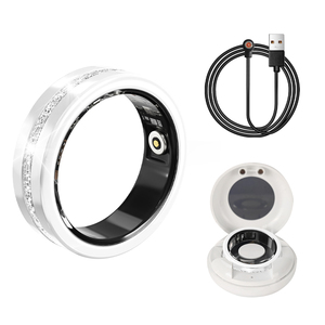 Anillo Inteligente V6 de Acero Inoxidable IP68 Resistente al Agua, Monitor de Ritmo Cardíaco, Monitor de Salud y Sueño, Contador de Pasos, Control de Calorías por Aplicación - Product Image 2