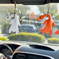Lumière ultraviolette à changement de couleur, accessoires de voiture transfrontaliers, balançoire, pendentif étrange, petit canard rôti dans le