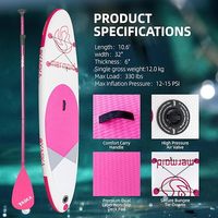En stock YASKA 10'6'' Planche de paddle gonflable (SUP) certifiée CE, poids maximum 150 kg, accessoires complets pour les sports nautiques