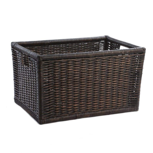 ตะกร้าเก็บหญ้าทะเลทรงสี่เหลี่ยม XXL เป็นมิตรกับสิ่งแวดล้อมพร้อมที่จับถังสานสำหรับตกแต่งบ้านกลางแจ้งในครัวเรือน - Product Image 5