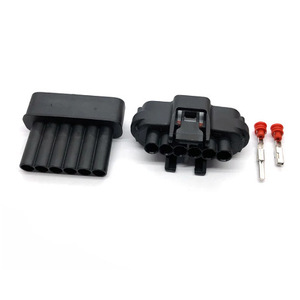 Conector de Pedal de Acelerador Impermeable de 6 Pines para Autos Toyota y Mazda 7283 196830, Plástico Negro IP20, Terminal Macho y Hembra - Product Image 1
