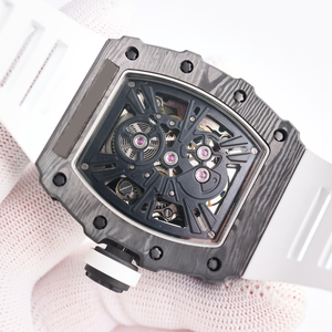Reloj de lujo para hombre, esfera transparente esqueletizada, reloj de pulsera con diseño de estructura multicapa para hombre. - Product Image 6