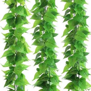 พืชเทียมแขวนผนังไอวี่ทำด้วยมือสำหรับตกแต่งบ้านและสำนักงานในร่มตกแต่งเทศกาลคริสต์มาสและวันแม่ - Product Image 1