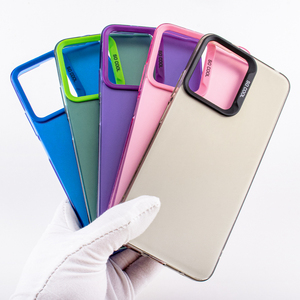 Moda tinta unita vernice metallizzata doppi lati IMD silk lens LOGO soft tpu cover per cellulare per redmi note 13 12 11 pro plus - Product Image 2