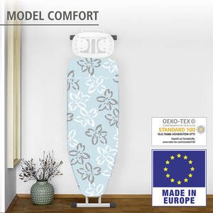 WENKO Bügeltischbezug Comfort M 125x40cm azul Flores - Product Image 2