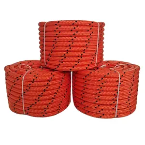3/8"Polypropylene Rope 10mm Double Braided Polyester Marine Pulling Rope For Arborist Gardening