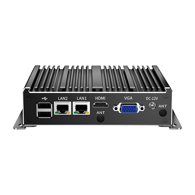 Intel J4125 Mini PC DDR4 SSD/HDD Dual Lan RS232/RS485 USB VGA HD WIFI/4G SIM GPIO Industrial 24/7 Fanless Silent Dust-proof PC