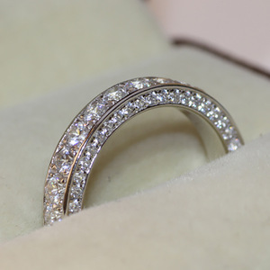Anello a fascia intera da donna, semplice ed elegante, accessorio per l'uso quotidiano - Product Image 6